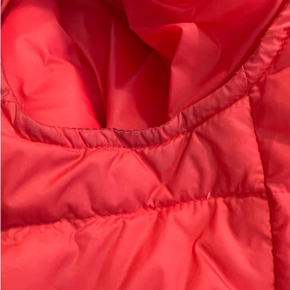 Talbots Quilted Vest in Salmon Pink Full Zipper 90% Down Filling Size XS - Picture 6 of 6